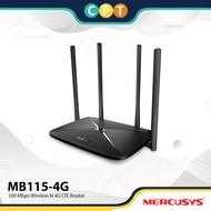 Mercusys Official | MB115-4G | 300 Mbps | Wireless N | 4G | LTE | Wi-Fi | Sim | Openline | Router