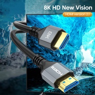 HDMI cable version 2.1 8K HD line TV set laptop projector monitor 4K120HZ cable