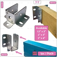 Y&Y Eco C Channel Wall Mount Bracket / Rectangular Tube C Section Connector / Tapak Besi Sengkuap