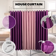 X12 Ready Made Curtain Siap Jahit, LANGSIR RAYA MIX COLOUR Kain Tebal (Free Eyelet / Free Ring )Blackout 75%