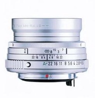 PENTAX 公主鏡 SMC FA 43MM / F1.9 Limited 銀 (日製) ◆鏡身採用優質質感的鋁金屬  