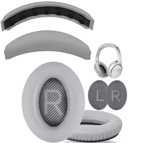 Snap Fit Design Headband Cushion and Earpad For Bose QC35 QC45 Headphone