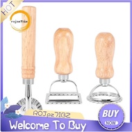 【ROJpz7IBZ】3Piece Ravioli Pasta Cutter Set, Ravioli Stamp Maker with Wooden Handle Ravioli Cutter Ra