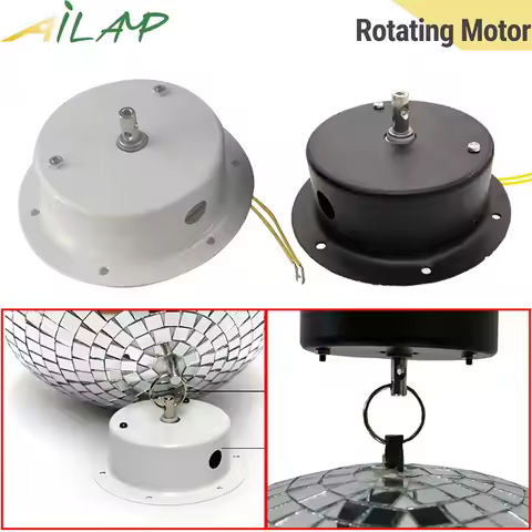 110V-240V 1.5 RPM rotating stage glass ball motor Disco DJ Ball, 2.5RPM motor to hang stage ball Ref