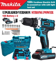 Makita 128V Cordless Drill Electric Drill Heavy Duty Screwdriver Drill Power Tools Set Impact Drill/