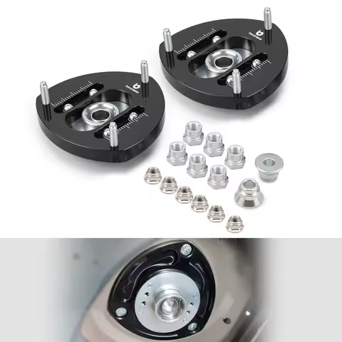 BEVINSEE Adjustable Camber Plates for Audi A3 8V 1.8T/2.0T GEN3, for VW for GTI MK7 MK7.5 2.0T GEN3,