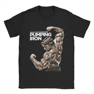 Arnold Schwarzenegger Summer Casual Cotton Fashion Crew Neck Plus Size Short Sleeve T-Shirt Couple M
