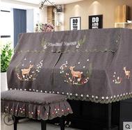 Piano cover half cover European piano towel cover towel embroidery fabric piano cover