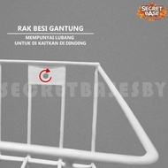 Hanging Iron Shelf - 2-Tier Kitchen Shelf Bathroom Shelf/ Multipurpose Shelf Spaylater 0%