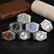 Aibi Quartz Movement Pointer Leather Strap Men's Business Watch Waterproof