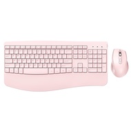Wireless Keyboard and Mouse - Ergonomic Keyboard and Mouse Combo Full Size Keyboard Cordless with Pa