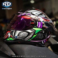 หมวกกันน็อคเต็มใบ Index RD  รุ่น CZR BT รองรับการติดบลูทูธ ถอดซักได้ ฟรีถุงผ้า แถมชิวดำฟรีอีก1 แผ่น 