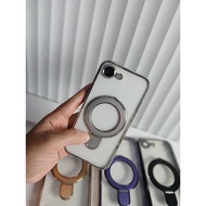 Chrome Stand iphone 16E Black 16E Pink 16E Gold 16E Purple 16E Silver With Luxury Magnetic Silicone 