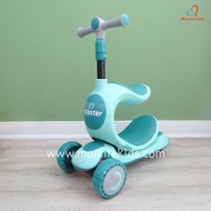 Xe trượt Scooter 808 cao cấp sasa 3in1 cho bé -Xe chòi chân -Bập bênh cao cấp bánh phát sáng.