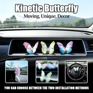 Kinetic Car Console Mesmerizing Ornament Moving Decor Unique Butterfly Accessories