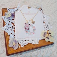 愛心小天使熊貓寶寶頸鏈 - 可另加配金色心形吊飾