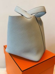 Hermes Picotin 18 聖杯藍銀扣