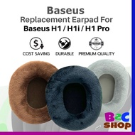 Baseus H1 / H1i ANC / H1 Pro Headphone Replacement Velvet Velour Earpad Earmuff Cushion Ear Pads Hea