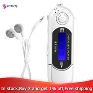 【SFF】-MP3 Player with Earphone 8GB Portable Music MP3 USB Player with LCD Screen FM Radio for Walkin