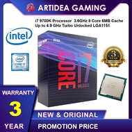  INTEL CORE I7 9700K PROCESSOR - 12M CACHE, UP TO 4.90 GHZ I7-9700K