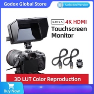 Godox GM55 4K Monitor 5.5 Inch on Camera DSLR 3D LUT Touch Screen IPS FHD 1920x1080 Video 4K HDMI Fi