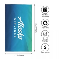 Alaska Airlines Logo (2) Absorbent Towel Square Towel Face Towel Head Towel Bath Towel Towel Running