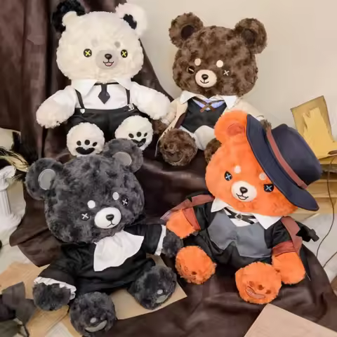 Cottontail Original Bungo Stray Dogs Character Plush Bear Nakajima Atsushi Dazai Osamu Akutagawa Ani