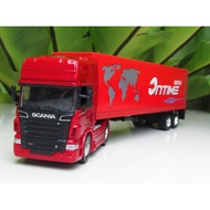 Welly 1/64 Scania V8 R730 Container Truck Trailer Diecast Car Metal 1:64