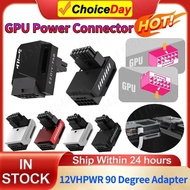 12+4pin 12VHPWR 90 Darjah Penyesuai Bersudut 600W 16 Pin Penyambung Kuasa GPU Pcie 5.0 Penyesuai Kua