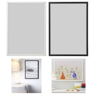 [READY STOCK FAST DELIVERY] IKEAA FFISKBO Photo Frame Black / White 50x70 cm Bingkai Hitam / Putih