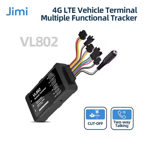 Jimi VL802 4G GPS Tracker With Real-time Tracking Remote Cut Off Via APP Web Multiple Alerts Car Tra