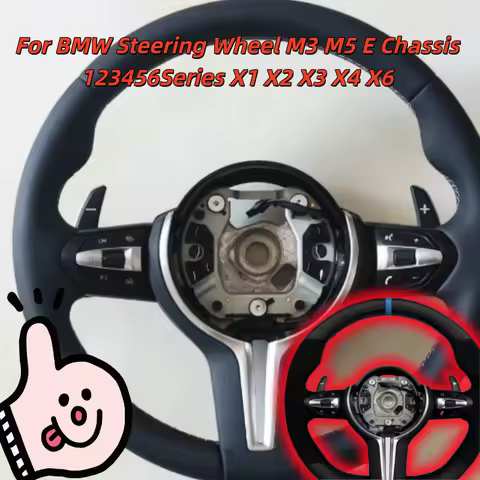 Car Steering Carbon Fiber Wheel Custom Carbon Fiber Leathe For BMW Steering Wheel M3 M5 E Chassis 12