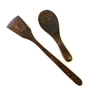 Handmade Natural Wooden Rice Ladle Spatula Cooking Utensils Senduk Sudip Kayu Nibong