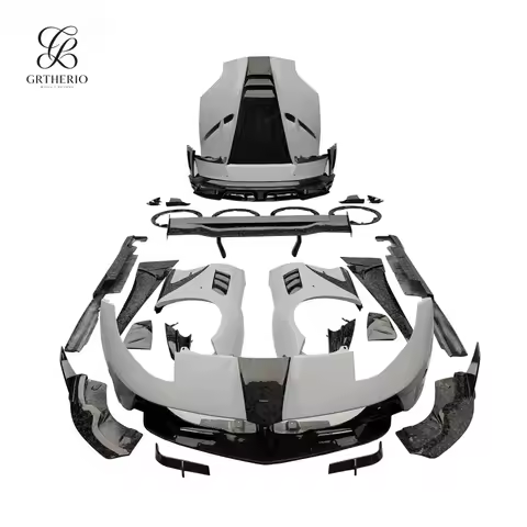 Facelift MSY Style Car Body Kit With Dry Carbon Fiber Car Bumpers Hood Rear Wing Spoiler for Ferrari
