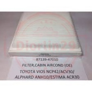 Cabin Air Filter TOYOTA Vios NCP42/ ESTIMA ACR30/ ALPHARD ANH10