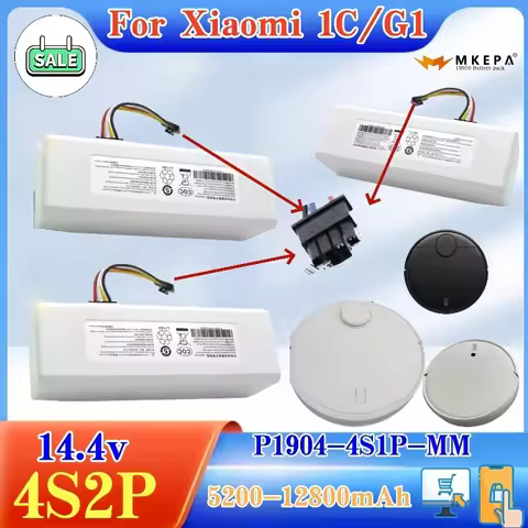 Used for Xiaomi 1C/G1 robotic vacuum cleaner battery: original replacement, compatible with P1904-4S