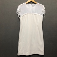 L.Dada midi Dress fairy core ruffle sleeveslessBroken White size M sku 1154