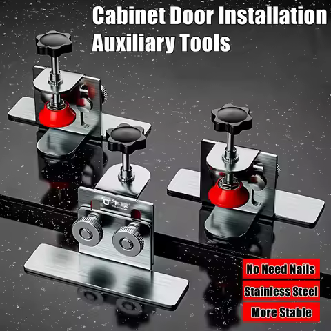 Cabinet Door Installation Tool Stainless Steel Cabinet Frame Fixture Household Portable Cabinet Door