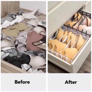 B2U 3 in 1 Household Underwear Storage Box Socks Bra Storage Container
