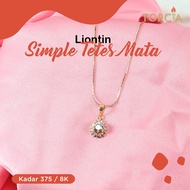 MATA Torcia 375 Pure Gold Pendant Necklace