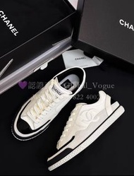 紫鑽🌟誠信商家🌟💜全新Chanel小香風25K 熊貓黑白真皮德訓鞋百搭休閒鞋運動鞋明星同款