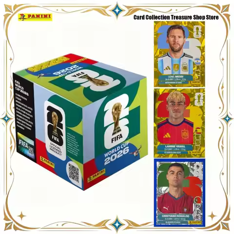 2026 Panini Official FIFA World Cup USA Mexico Canada Sticker Box Messi Mbappé Haaland Yamal Star Co