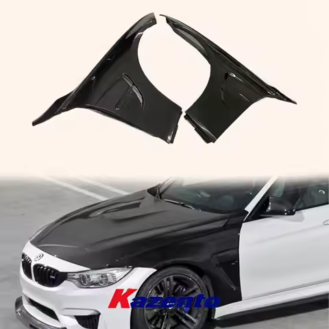 For BMW 2015-2020 Real F82 M4 Carbon Fiber Side Front Bumper Fender Pair