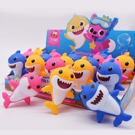 Cute Baby shark bath toy baby beach swimming play water Silicone toys babyshark figurine dolls squeeze call viny