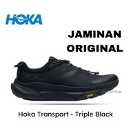 H0KA One One Transport Triple Black Hiking Shoes