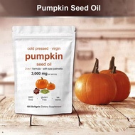 Softgels of Pumpkin Seed Oil with Saw - Palmetto, a body supplement of pumpkin seed oil and saw palm