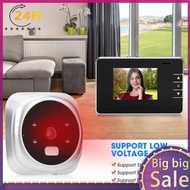 [infinisteed.sg] Night Vision Digital Doorbell Camera Viewer Electronic Video Door Bell Peephole