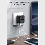 Universal Travel Adapter Multi Plug Worldwide Charger UK EU AU US USB-C Port USB
