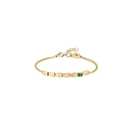 Lacoste CROCODELLE Women's Bracelet IONIC PLATED THIN GOLD STEEL & CRYSTALS Strap -  Dial 2040582