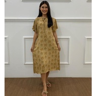 Mixed motif geber hand dress